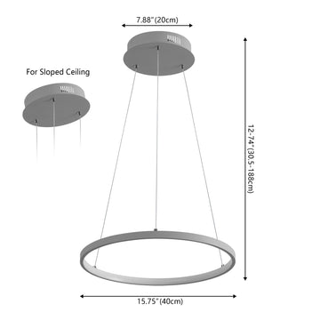 Brice Modern Contemporary Iron Integrated LED Pendant